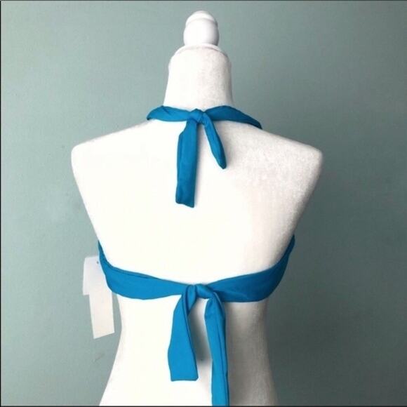 NWT Badgley Mischka Tangier Bikini Top Size 12 Swimsuit Mermaid - Picture 3 of 4